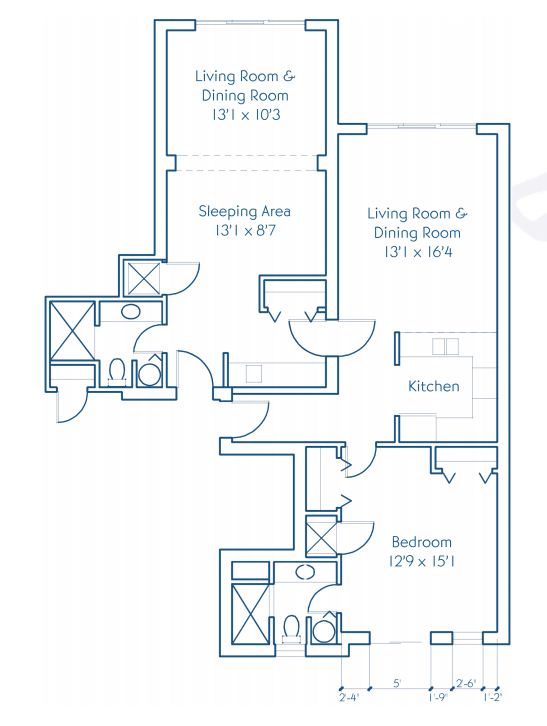 Two Bedroom Suite Floor Plan
